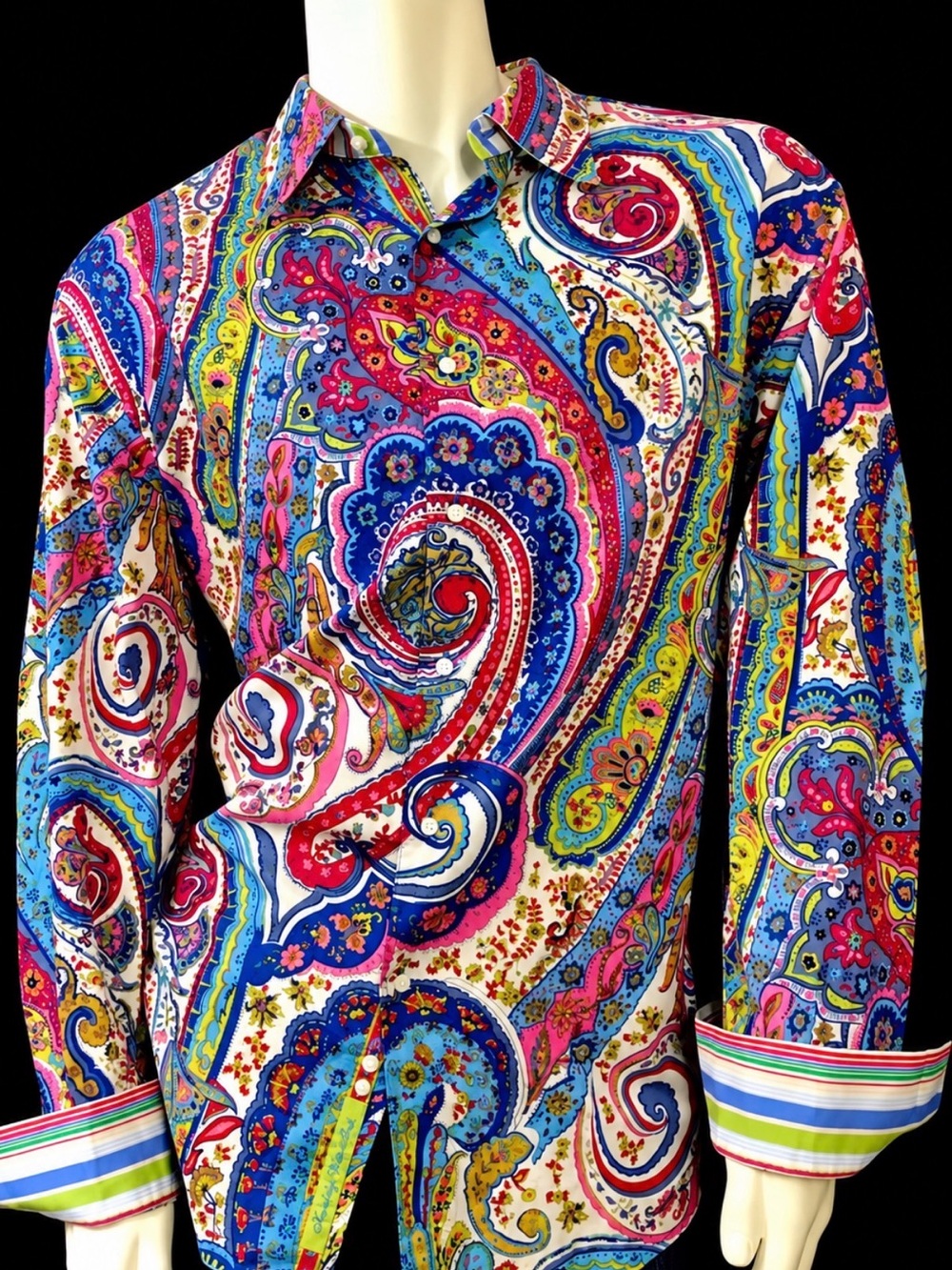 Robert Graham Sir Roland Multicolor Paisley Button-Down shirt!